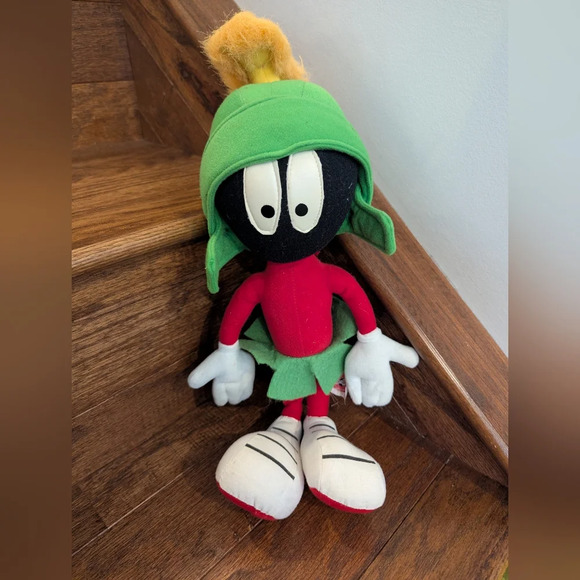 Marvin The Martian Looney Tunes Plush by Ganz 16" 90s Vintage - Picture 10 of 10